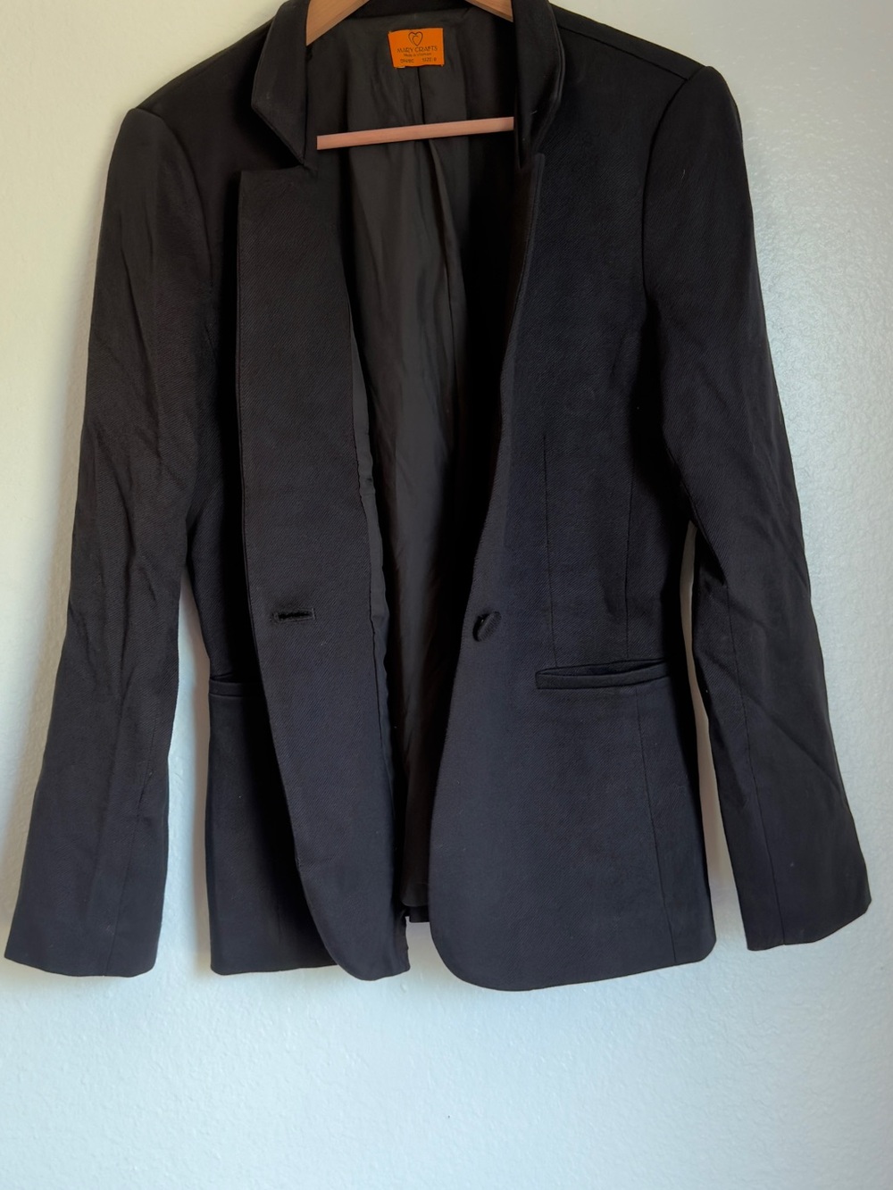 Mary Crafts Black Tailored Blazer Jacket – Women’s Size 8
